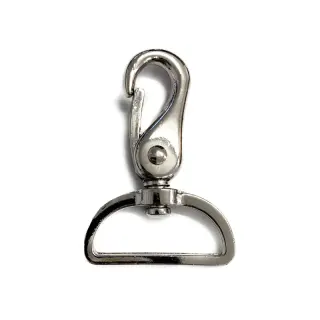 Kovová karabína 40 mm silver