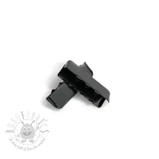 Metallipäätykappale 25 mm black