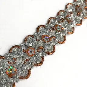 Nauha Sequin rust
