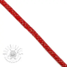 Lurex-nyöri 10 mm red