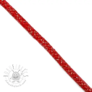 Lurex-nyöri 10 mm red