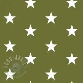 Puuvillakangas Stars green