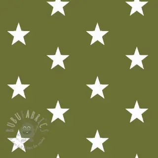 Puuvillakangas Stars green