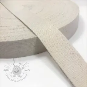 Puuvillahihnanauha 4 cm off white