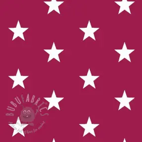 Puuvillakangas Stars cerise