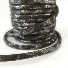Semišová šnúra Snake silver