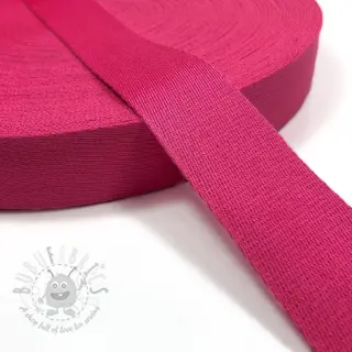 Puuvillahihnanauha 4 cm fuchsia