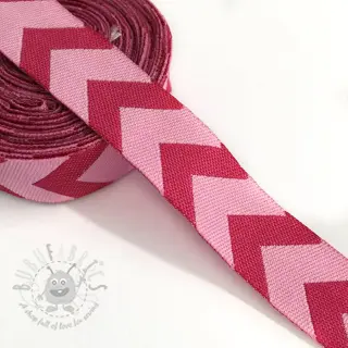 Nauha Chevron fuchsia