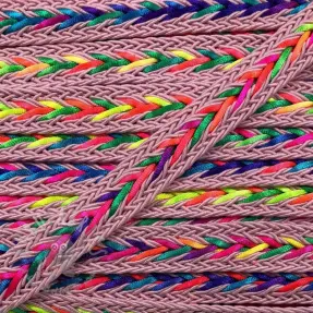 Polyesterinyöri punottu NEON rose