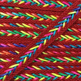 Polyesterová šnúra pletená NEON red