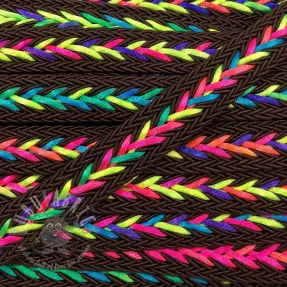 Polyesterinyöri punottu NEON choco