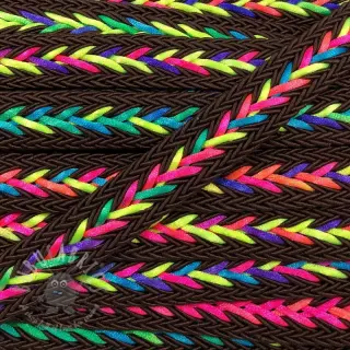 Polyesterinyöri punottu NEON choco
