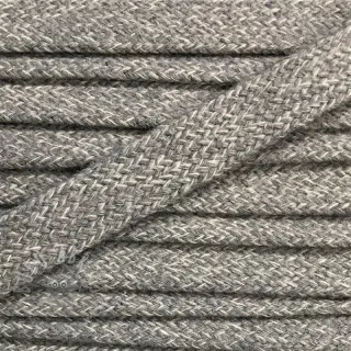 Puuvillanyöri litteä 13 mm melír vaaleanharmaa