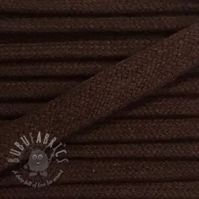 Puuvillanyöri litteä 13 mm ruskea