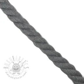 Puuvillanyöri kierretty 2,5 cm light grey