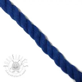 Puuvillanyöri kierretty 2,5 cm cobalt