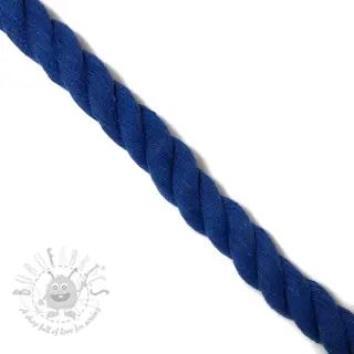Puuvillanyöri kierretty 2,5 cm cobalt