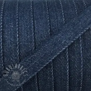 Puuvillanyöri litteä 15 mm Denim petrol