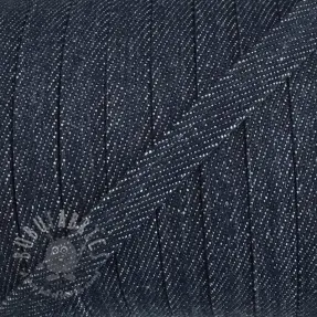 Puuvillanyöri litteä 10 mm Denim navy