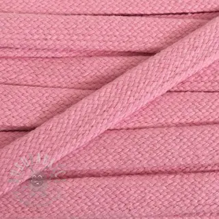 Puuvillanyöri litteä 15 mm pink