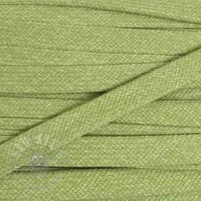 Puuvillanyöri litteä 15 mm melange lime
