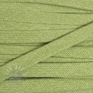 Puuvillanyöri litteä 15 mm melange lime