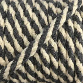 Bavlnená šnúra 5 mm grey ecru