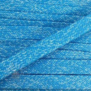 Puuvillanyöri litteä 15 mm melange aqua