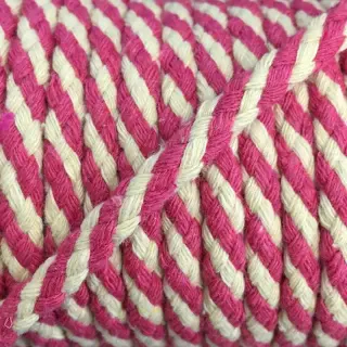 Bavlnená šnúra 5 mm fuchsia ecru