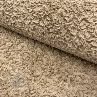 Tekoturkis Curly beige