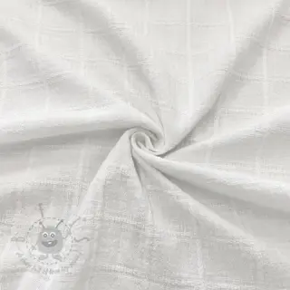 Puuvillakangas EMBROIDERY DOBBY Square white
