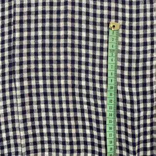 Dvojitá gázovina/mušelín Double sided Checks navy