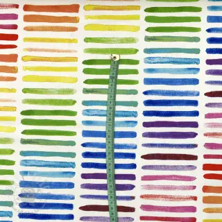 Sisustuskangas premium Colorful rainbow stripe