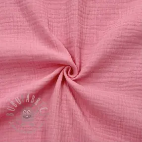 Kaksinkertainen harsokangas/musliini pink ORGANIC