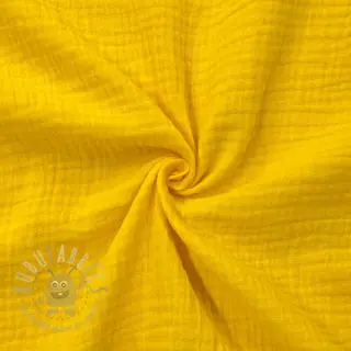 Kaksinkertainen harsokangas/musliini lemon ORGANIC