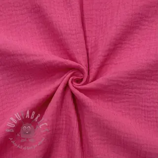 Kaksinkertainen harsokangas/musliini fuchsia