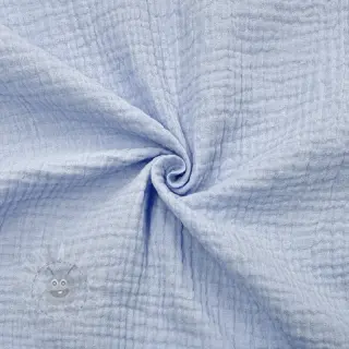 Kaksinkertainen harsokangas/musliini blue heaven ORGANIC