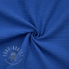 Kaksinkertainen harsokangas/musliini cobalt ORGANIC
