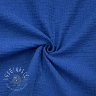 Kaksinkertainen harsokangas/musliini cobalt ORGANIC