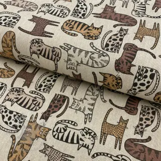 Sisustuskangas Linenlook Cat wildlife art