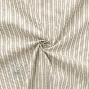 Pellava puuvillalla Lira big stripe beige