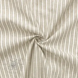 Pellava puuvillalla Lira big stripe beige