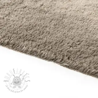 Tekoturkis LUREX SILVER taupe