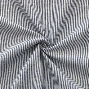 Ľan s bavlnou Lira medium stripe jeans