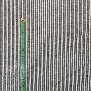 Pellava puuvillalla Lira big stripe black