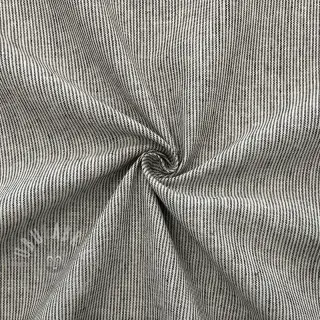 Pellava puuvillalla Lira mini stripe black