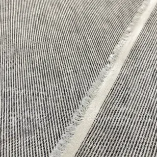 Pellava puuvillalla Lira mini stripe black