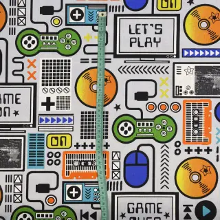 Dekoračná látka premium Game computer