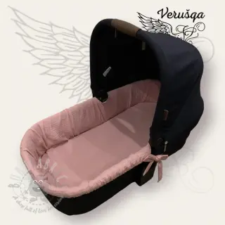 Kaksinkertainen harsokangas/musliini soft rose