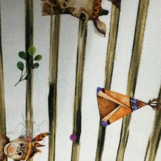 Neulos Snoozy fabrics Indian zoo digital print 2. laatuluokka